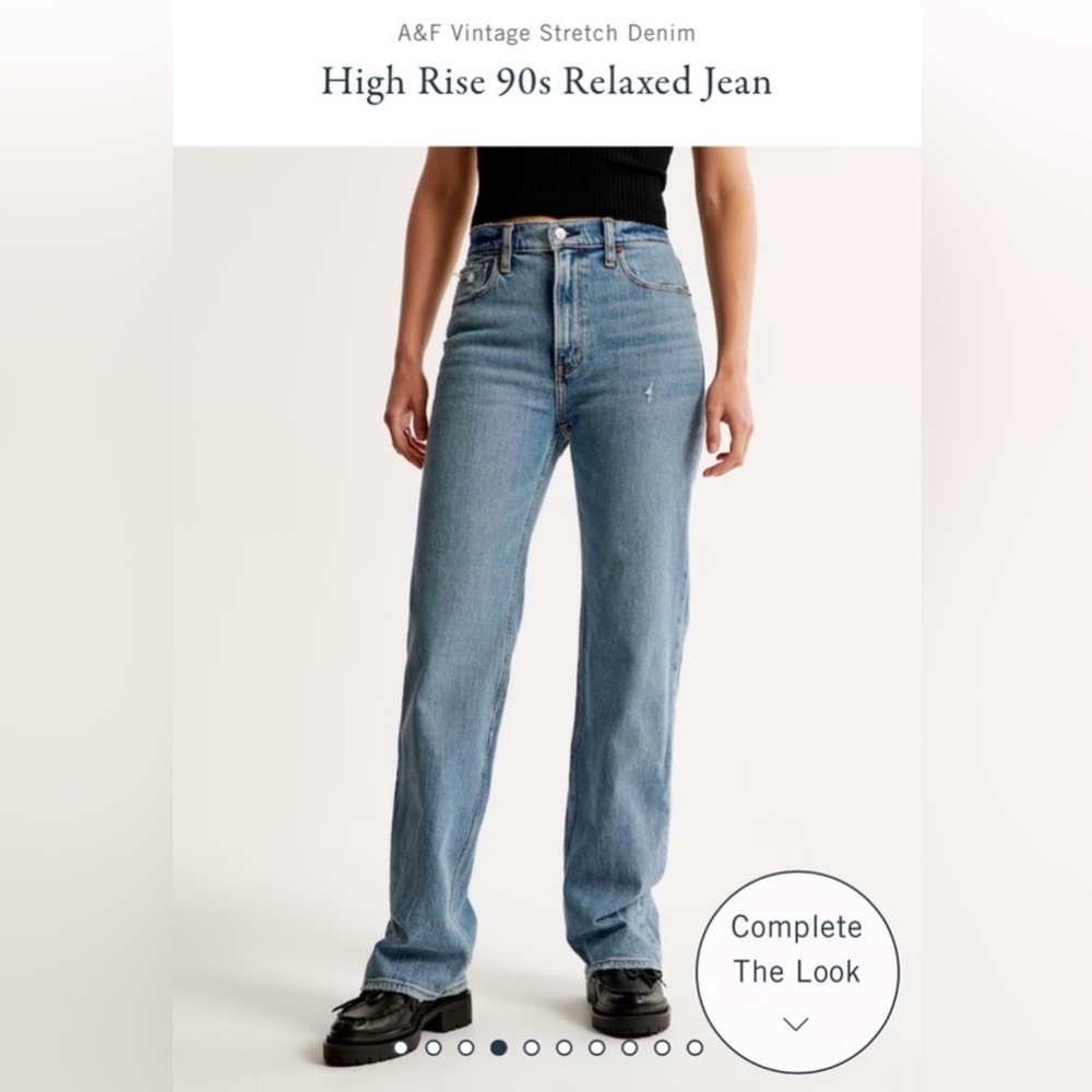 Abercrombie and Fitch, High Rise 90s relaxed jean